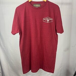 Salvage Supply Red Short Sleeve Tshirt Men’s size Large